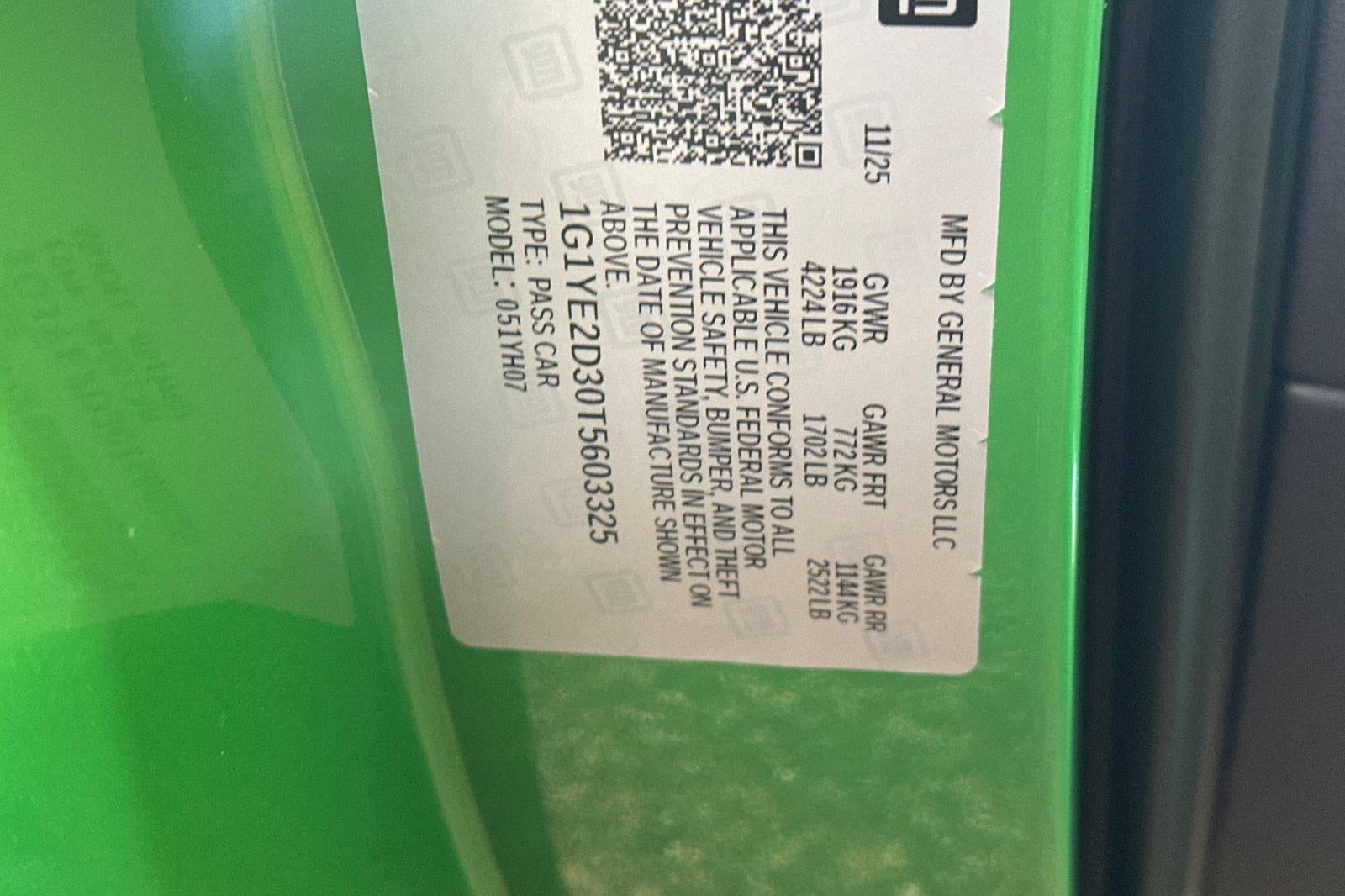 2026 Chevrolet Corvette Z06 2LZ