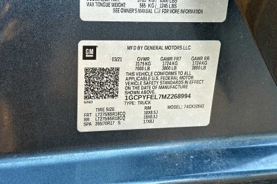 2021 Chevrolet Silverado 1500 LT Trail Boss