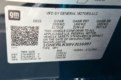 2027 Chevrolet Traverse RS