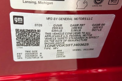 2026 Chevrolet Traverse LT