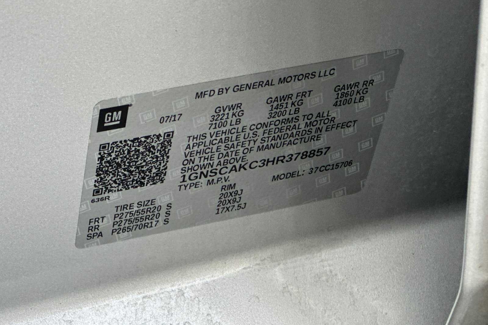 2017 Chevrolet Tahoe LS