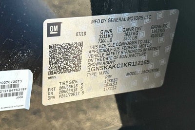 2019 Chevrolet Tahoe LS Custom Midnight Edition