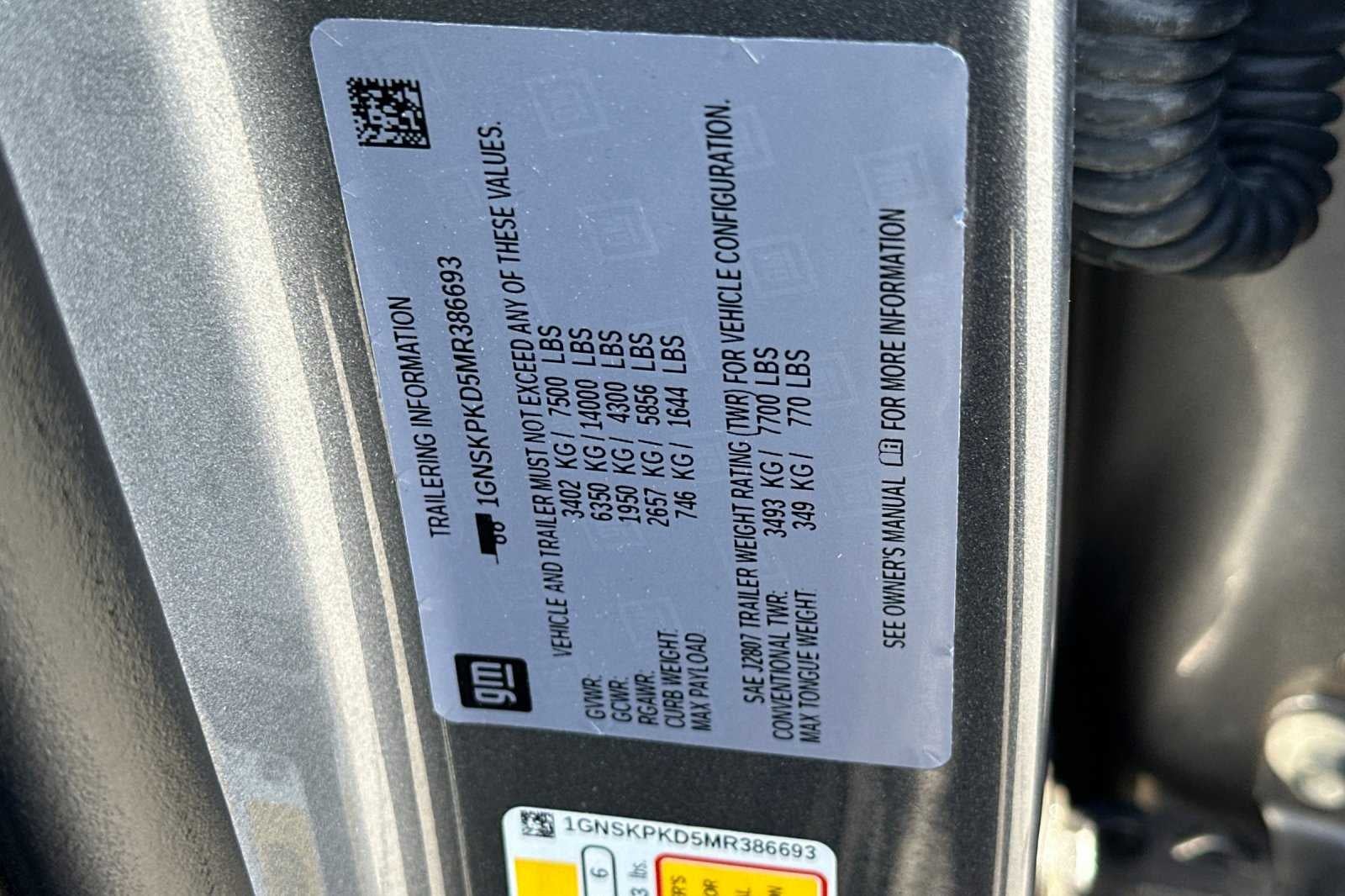 2021 Chevrolet Tahoe Z71