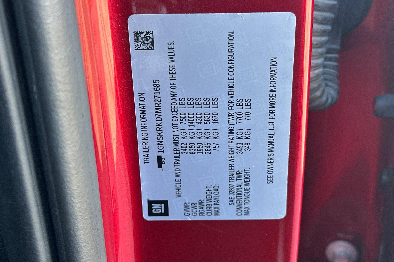 2021 Chevrolet Tahoe RST