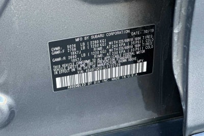 2020 Subaru Outback Onyx Edition XT