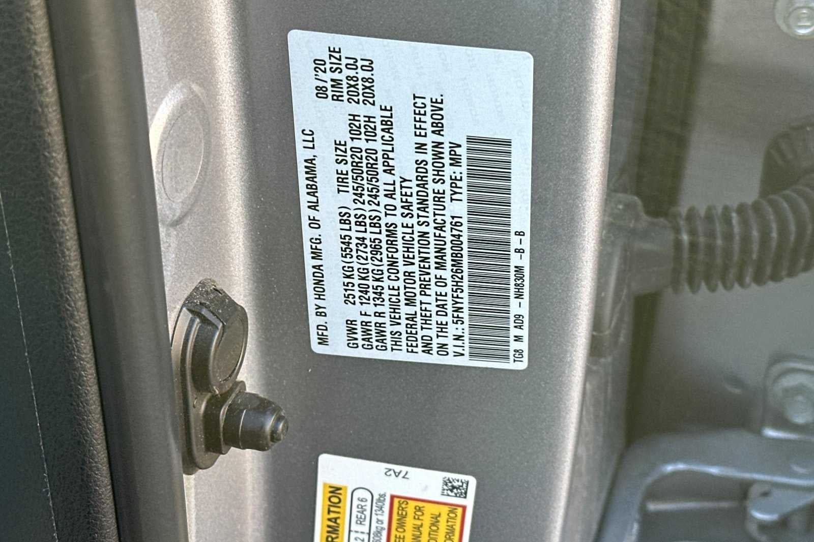 2021 Honda Pilot 2WD Special Edition