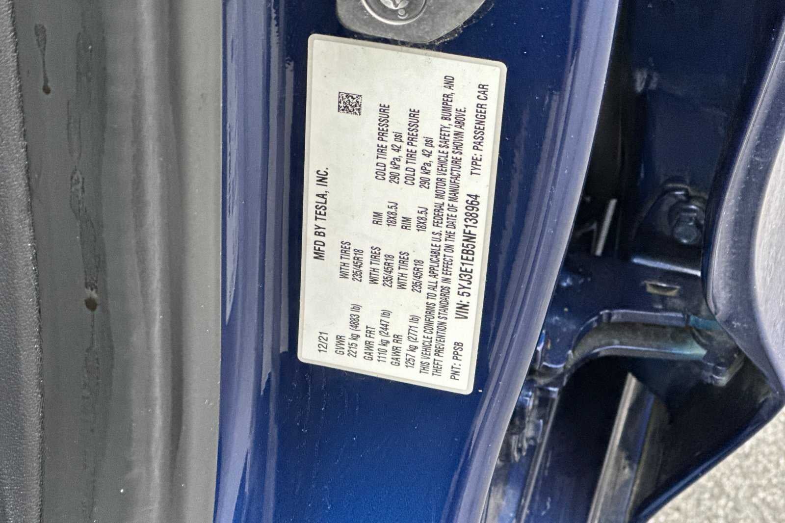 2022 Tesla Model 3 Long Range