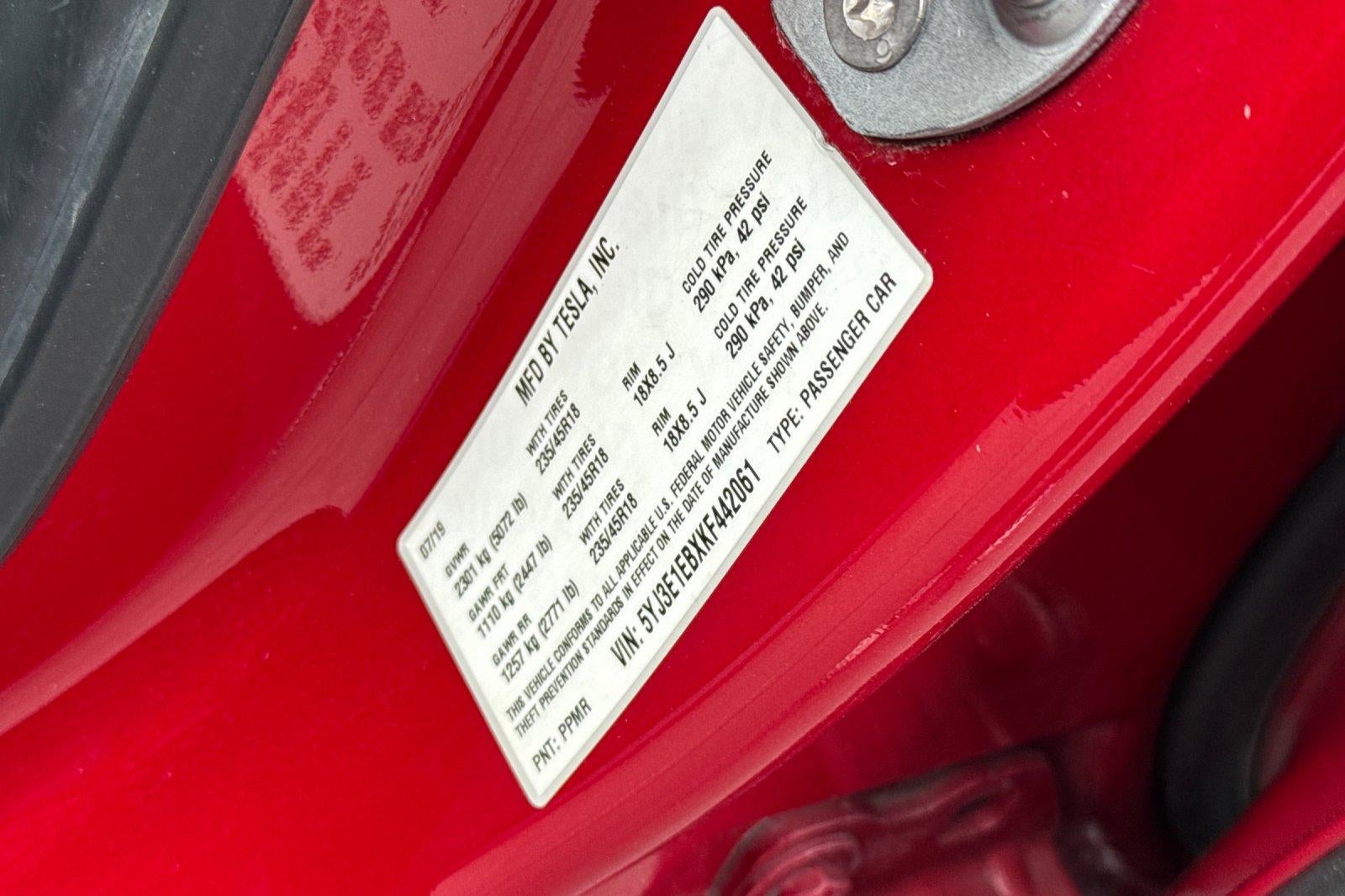 2019 Tesla Model 3 Long Range