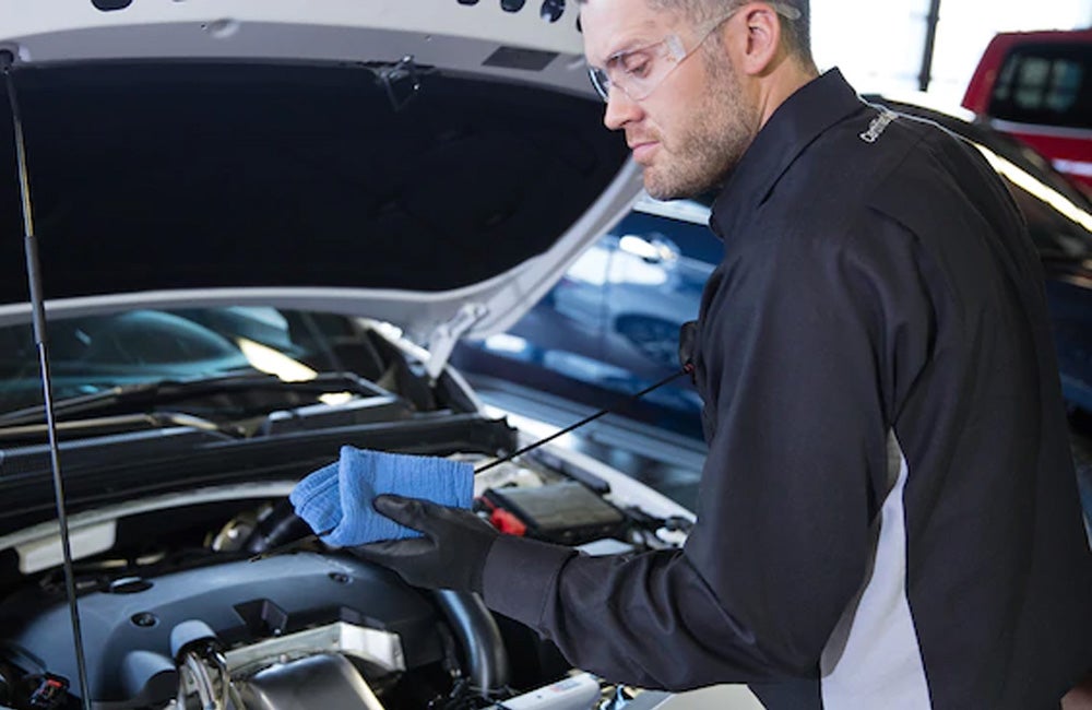 Vehicle fluid and filter inspection