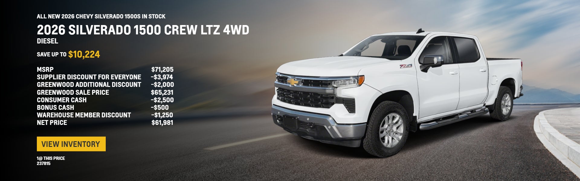 New 2026 Chevrolet Silverado 1500 LTZ 